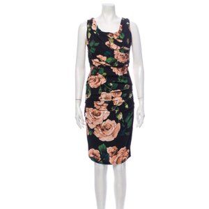 DOLCE & GABBANA Floral Print Knee-Length Dress